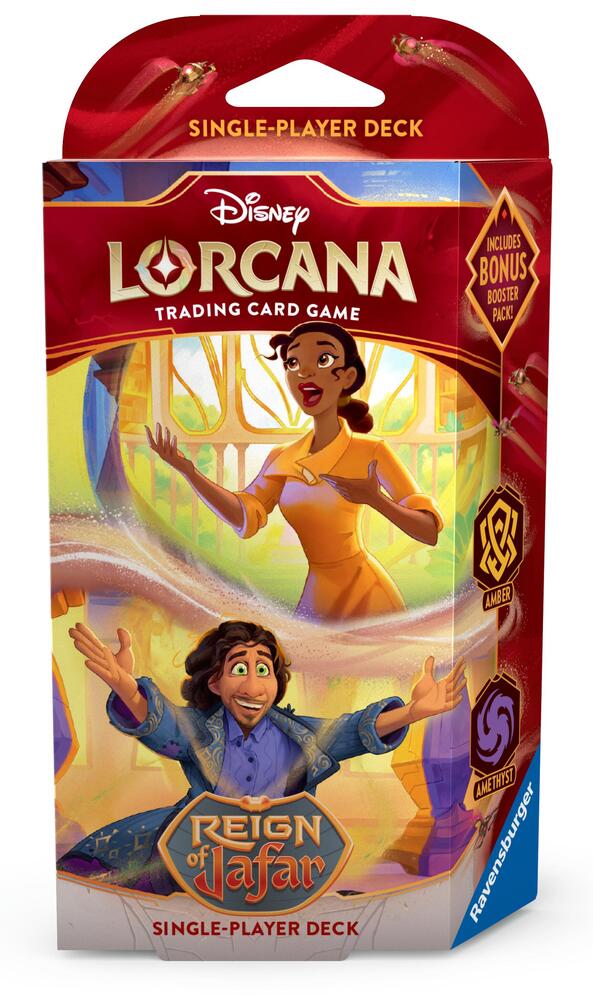 Starter Deck (Amber & Amethyst) - Reign of Jafar (8) In Disney Lorcana