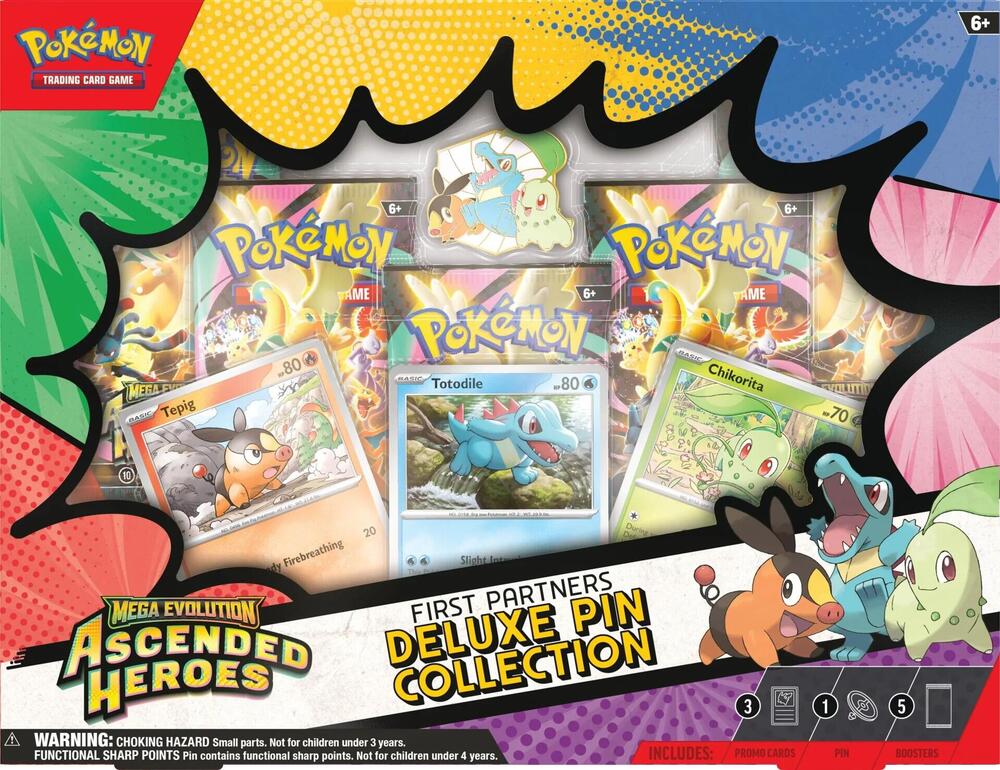 First Partners Deluxe Pin Collection - ME: Ascended Heroes (ASC) In Pokemon Trading Cards (Copy)