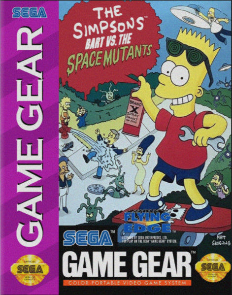 The Simpsons Bart vs the Space Mutants for Sega Game Gear