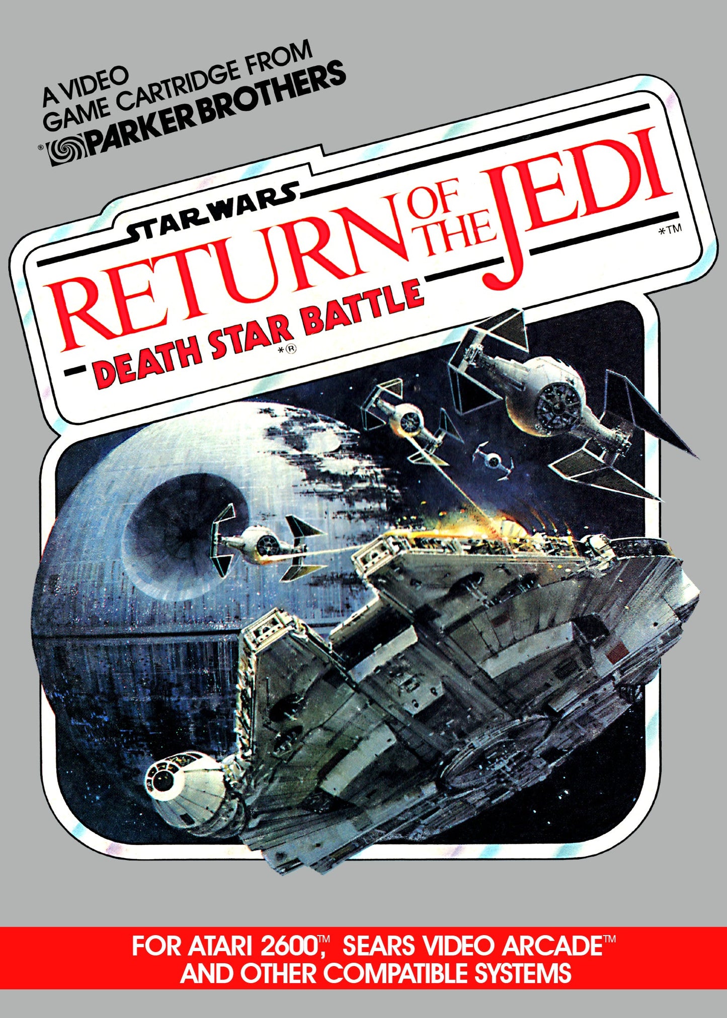 Star Wars Return of the Jedi Death Star Battle for Atari 2600
