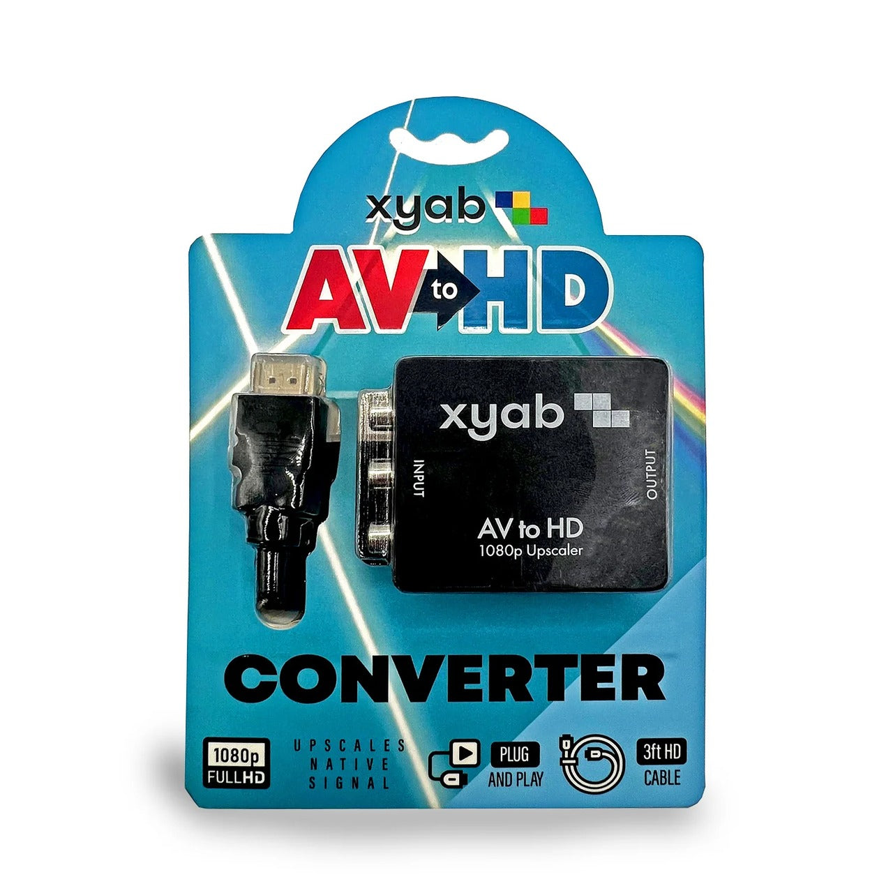 XYAB AV to HD Converter for Nintendo, PlayStation, Xbox and More
