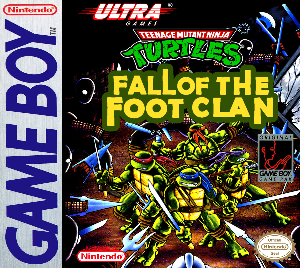Teenage Mutant Ninja Turtles Fall of the Foot Clan for Original Nintendo Game Boy