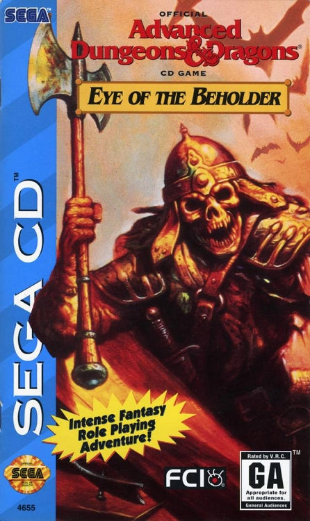 Advanced Dungeons & Dragons Eye of The Beholder for Sega CD