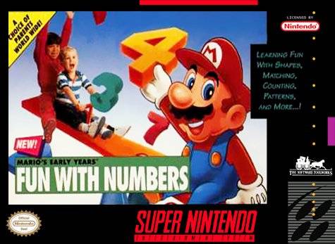 Mario's Early Years Fun With Numbers for Super Nintendo