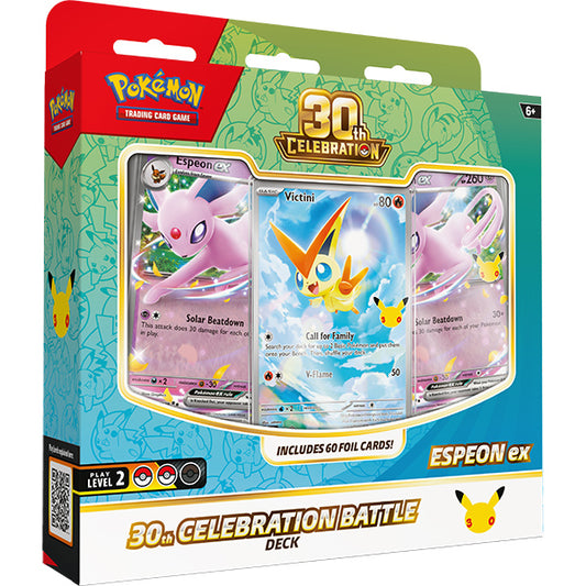 Pokemon TCG: 30th Celebration- Battle Deck (Espeon ex or Umbreon ex) [Random Variant] In Pokemon Trading Cards