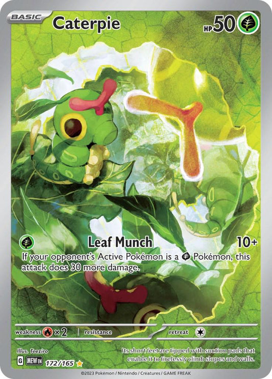 Caterpie #172 (Pokemon Scarlet & Violet 151) in PSA Graded Pokemon Singles