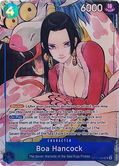 Boa Hancock [Illustration Box] ST17-004 (One Piece Starter Deck 17: Donquixote Donflamingo) in PSA Graded One Piece TCG Singles