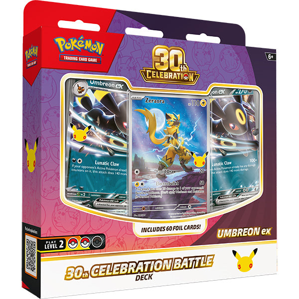 Pokemon TCG: 30th Celebration- Battle Deck (Espeon ex or Umbreon ex) [Random Variant] In Pokemon Trading Cards