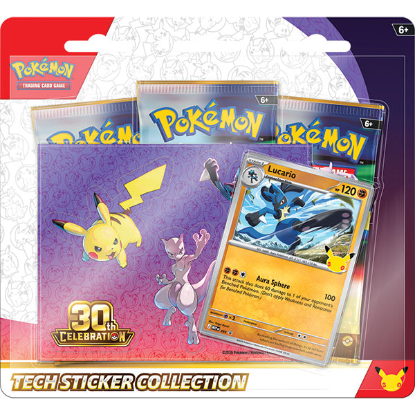Pokemon TCG: 30th Celebration- Tech Sticker Collection In Pokemon Trading Cards
