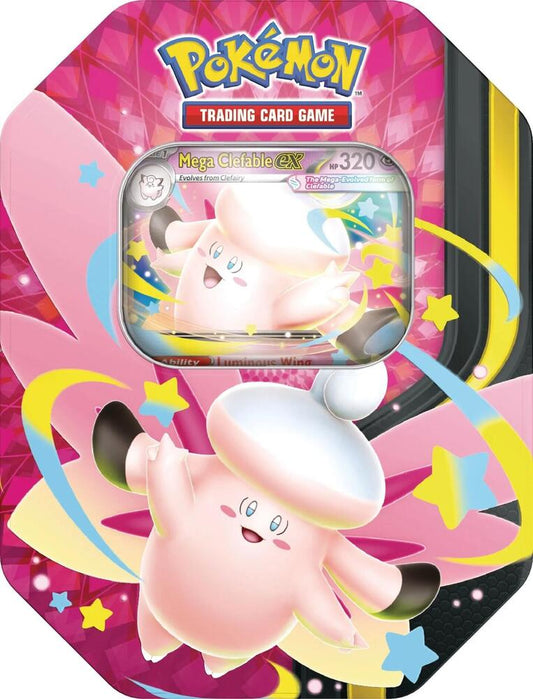 Mega Moonlit Tin [Mega Clefable ex] In Pokemon Trading Cards