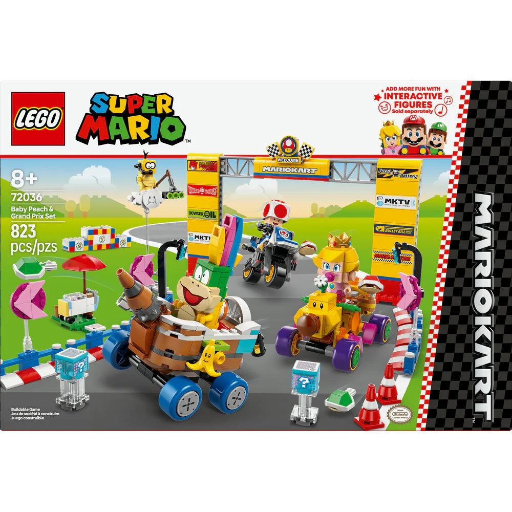 72036 Super Mario: Mario Kart – Baby Peach & Grand Prix Set in Lego