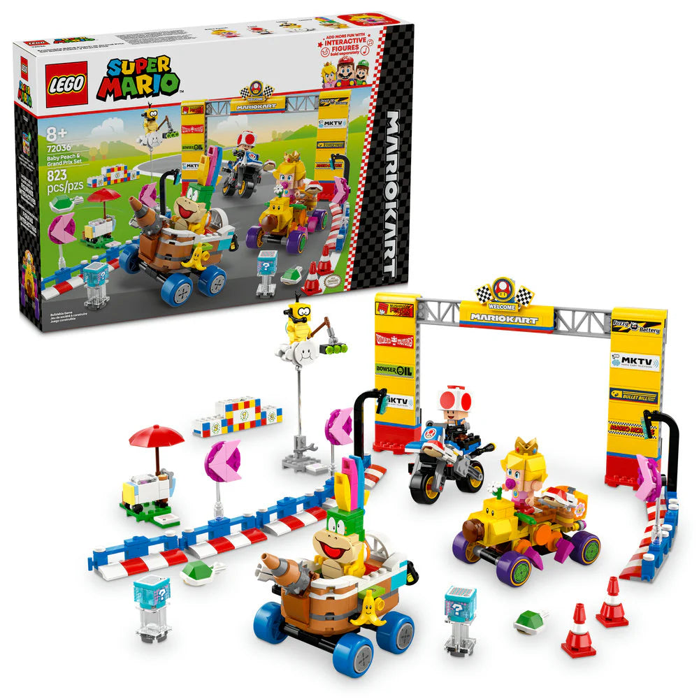 72036 Super Mario: Mario Kart – Baby Peach & Grand Prix Set in Lego