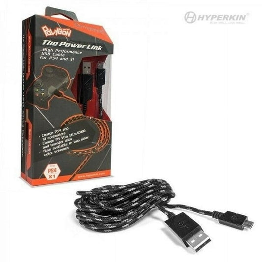 Hyperkin High Performance USB Cable for PlayStation 4, PlayStation Vita, and Xbox One