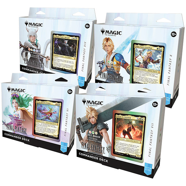 Commander Deck, Collector Edition Display (4 decks) - Universes Beyond- Final Fantasy In Magic the Gathering