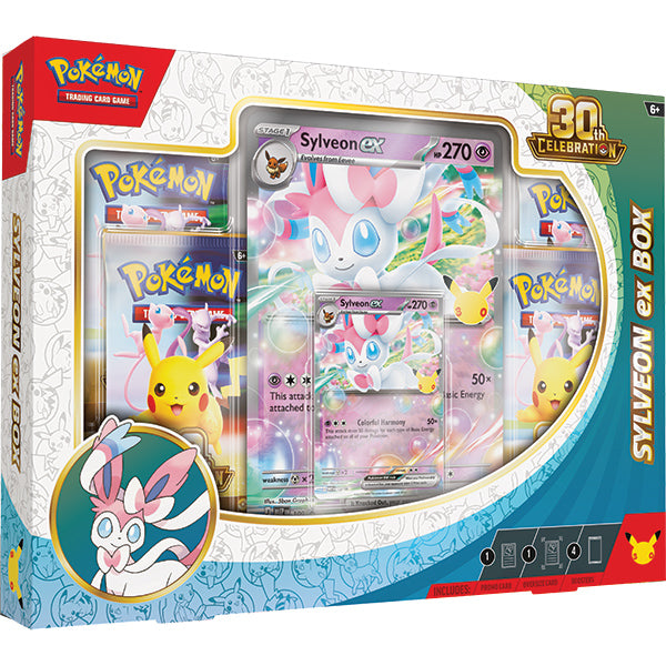 Pokemon TCG: 30th Celebration- ex Box (Sylveon ex or Greninja ex) [Random Variant] In Pokemon Trading Cards