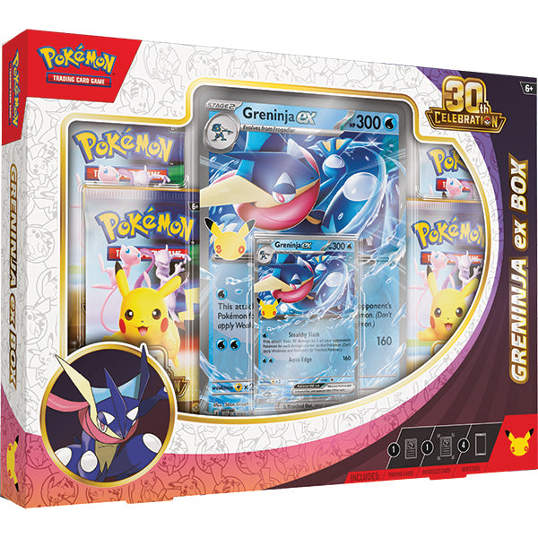 Pokemon TCG: 30th Celebration- ex Box (Sylveon ex or Greninja ex) [Random Variant] In Pokemon Trading Cards