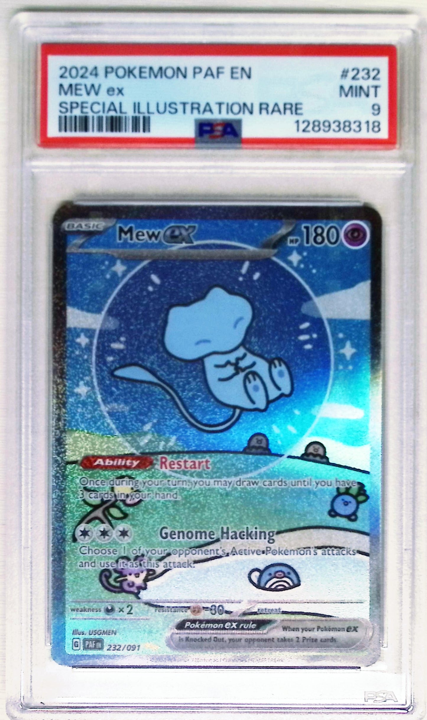Mew ex #232 (Pokemon Paldean Fates) in PSA Graded Pokemon Singles
