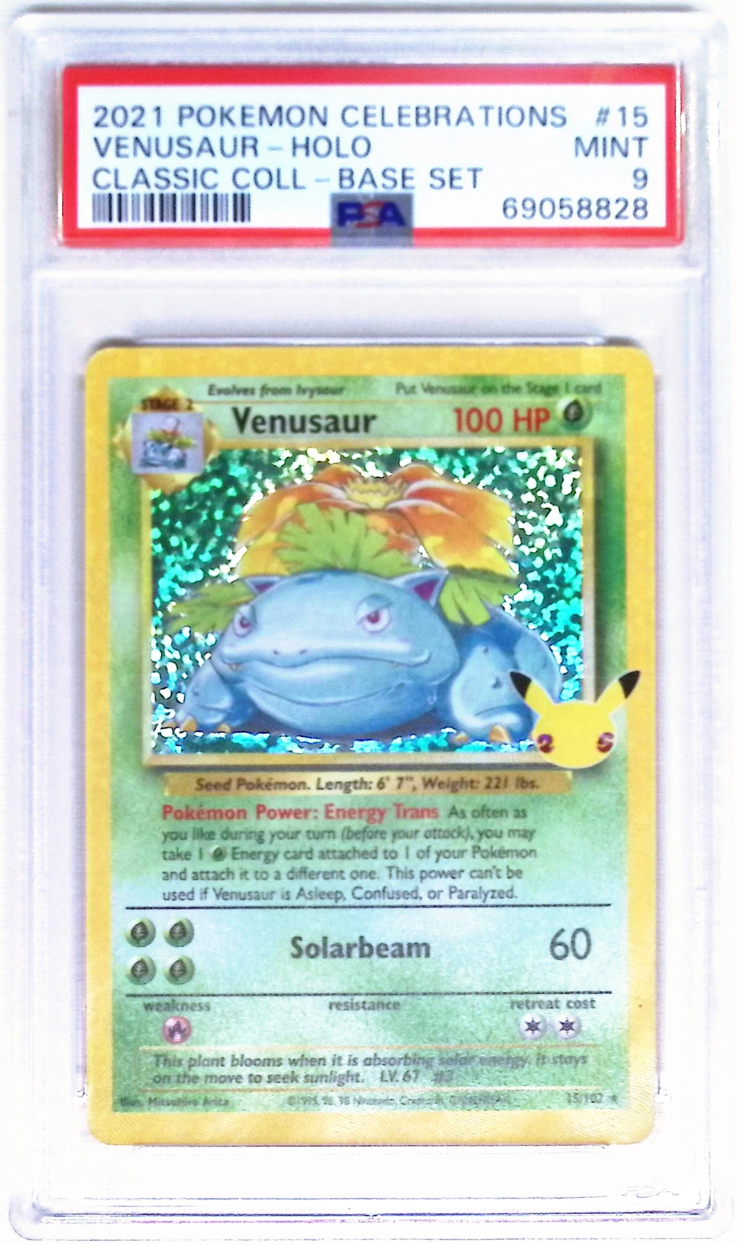 Venusaur #15 (Pokemon Celebrations) in PSA Graded Pokemon Singles