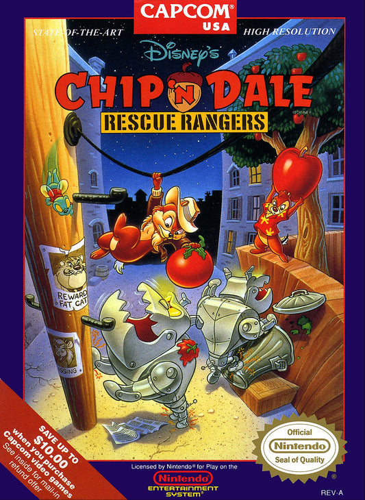 Chip and Dale Rescue Rangers for Nintendo Entertainment System (NES)