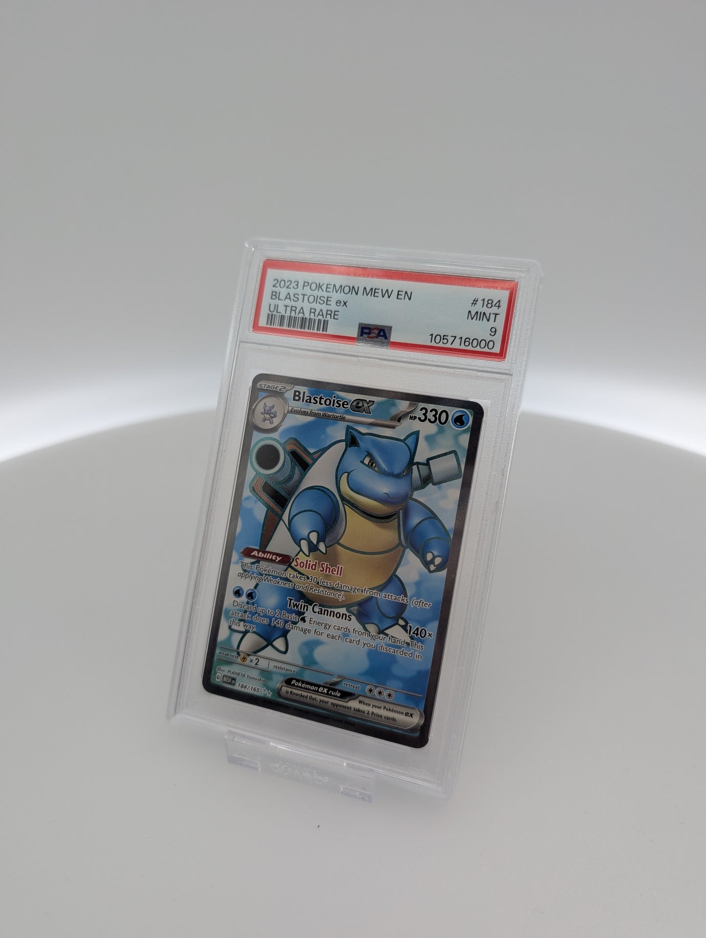 Blastoise ex #184: Pokemon Scarlet & Violet 151 in PSA Graded Pokemon Singles