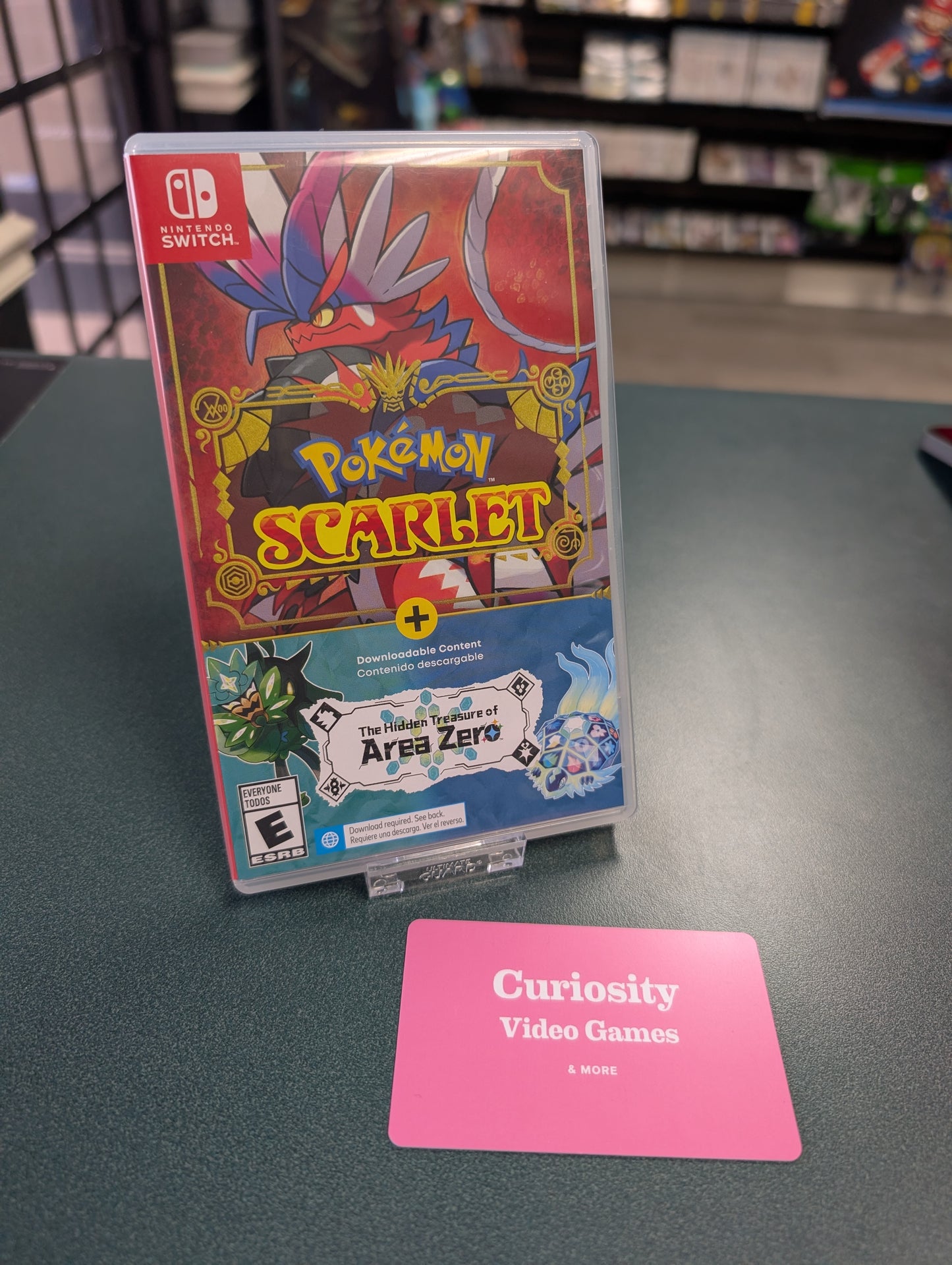 Pokemon Scarlet + The Hidden Treasure of Area Zero (Revision 004, Global Version) for Nintendo Switch