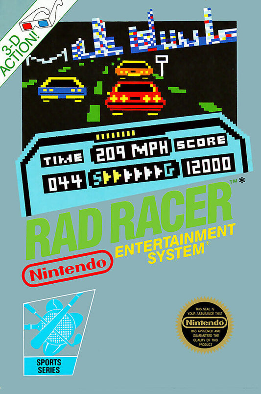 Rad Racer for Nintendo Entertainment System (NES)