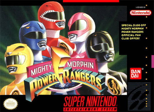 Mighty Morphin Power Rangers for Super Nintendo